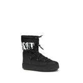 Moon Boot Black Nylon Lace-Up Boots